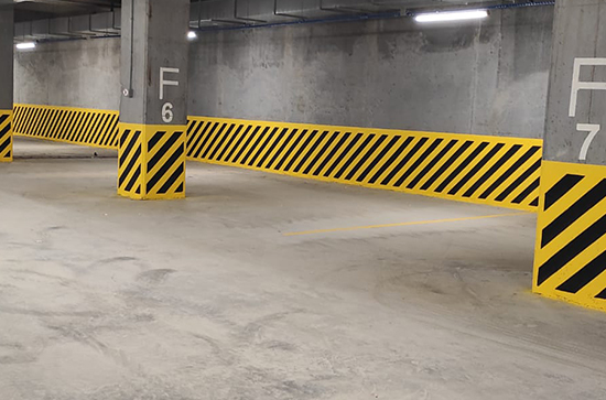 Kapalı Otopark Kolon Ve Duvar Boyama